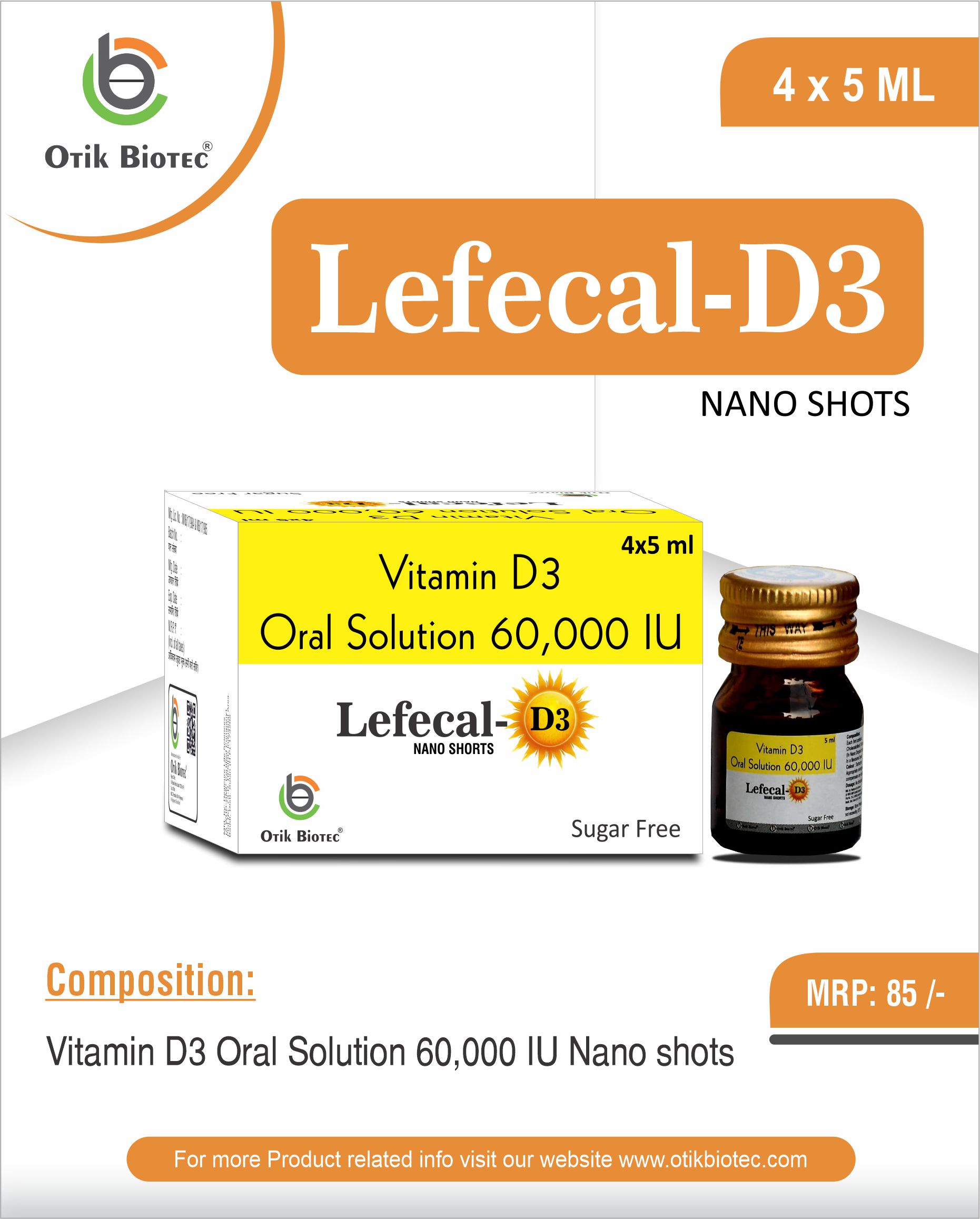 LEFECAL-D3 nano shots